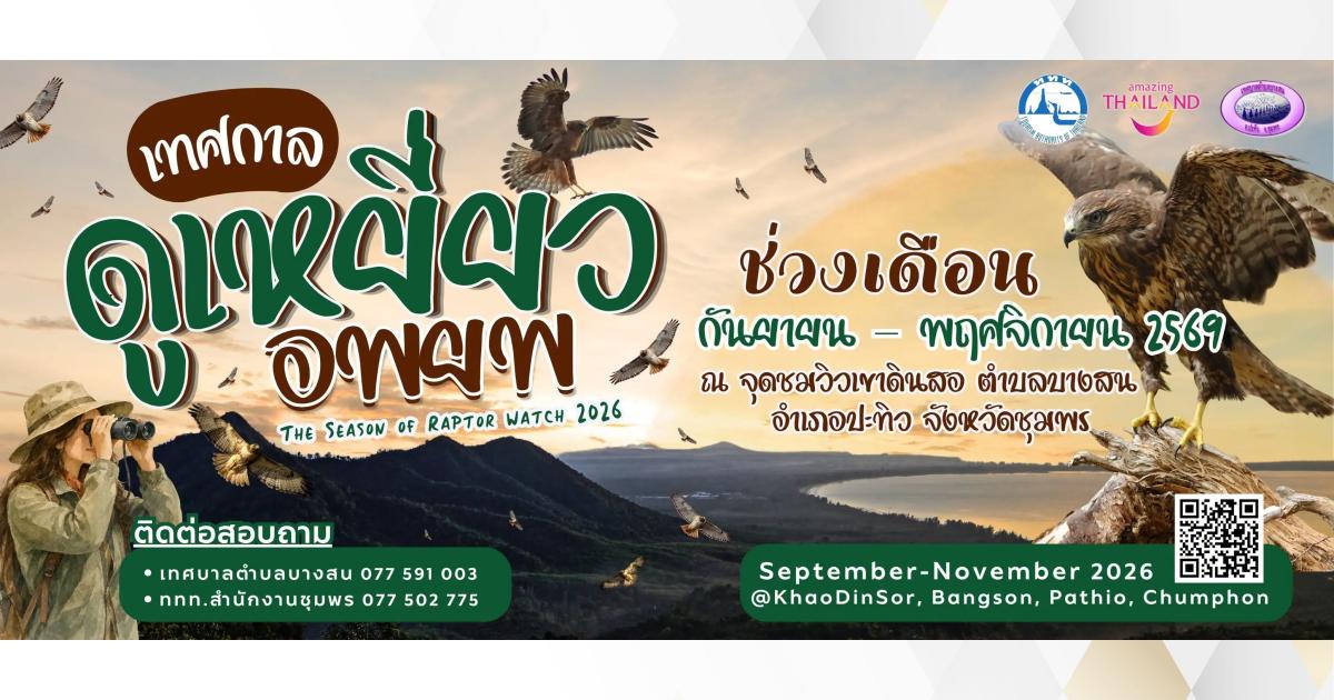 เทศกาลดูเหยี่ยวอพยพ 2569 - THAILAND.GO.TH