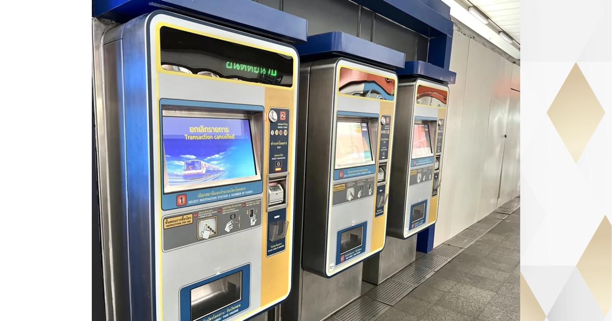 Nine train stations with automatic ticket vending machines - THAILAND.GO.TH