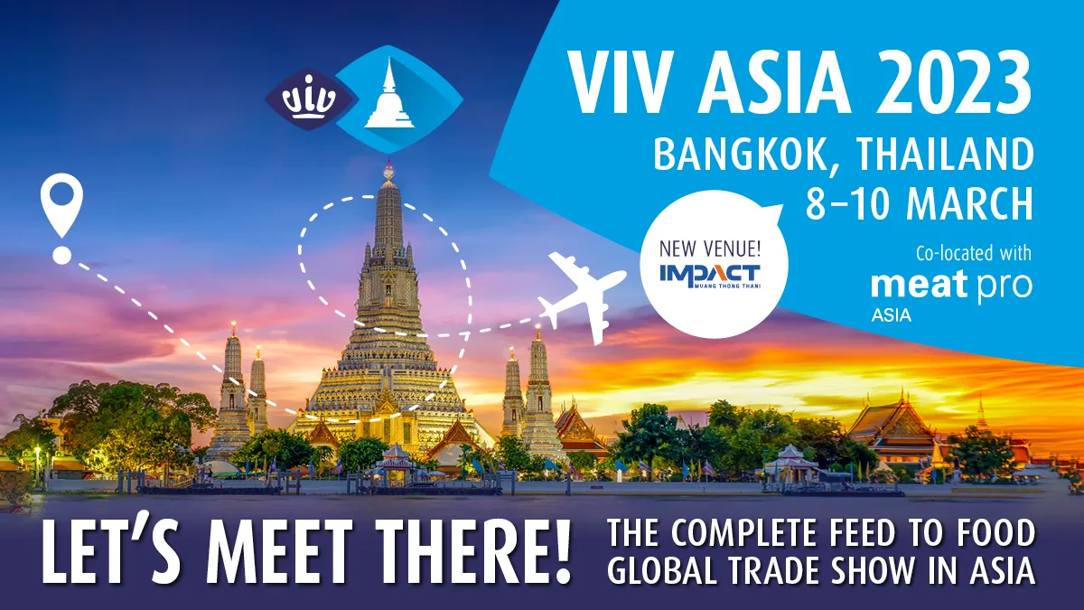 Travel calendar – VIV Asia 2023 Animal Protein Production Industry (Event calendar, March)