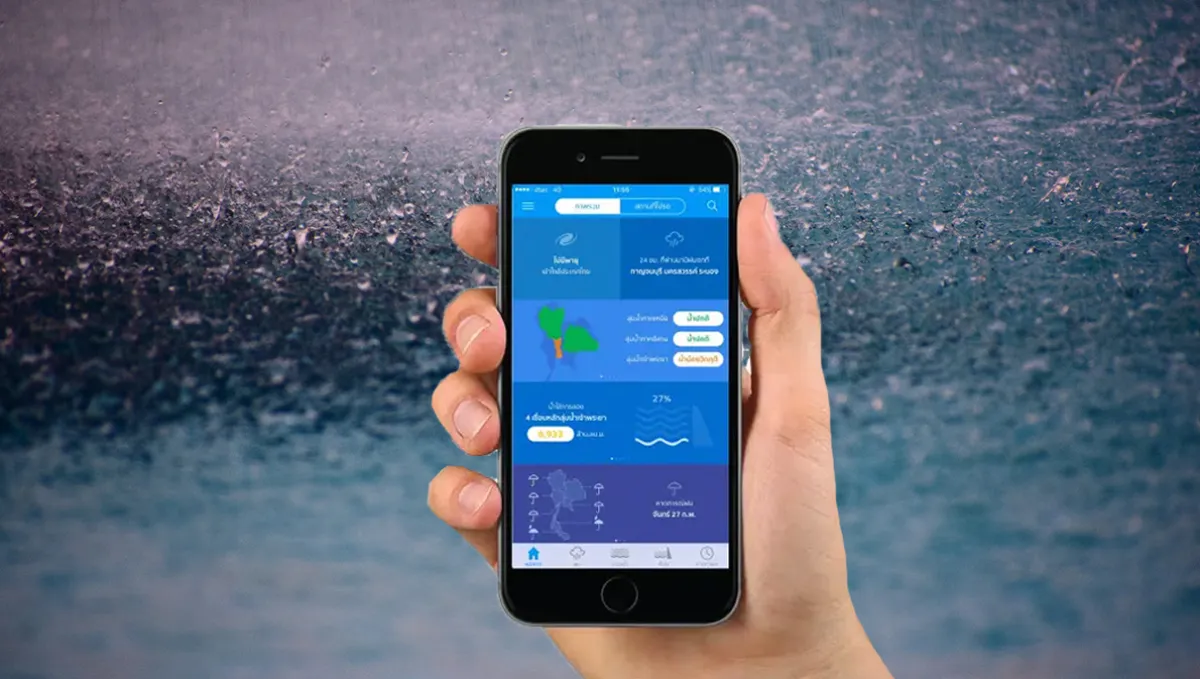 "THAIWATER": An application to monitor and forecast water situations