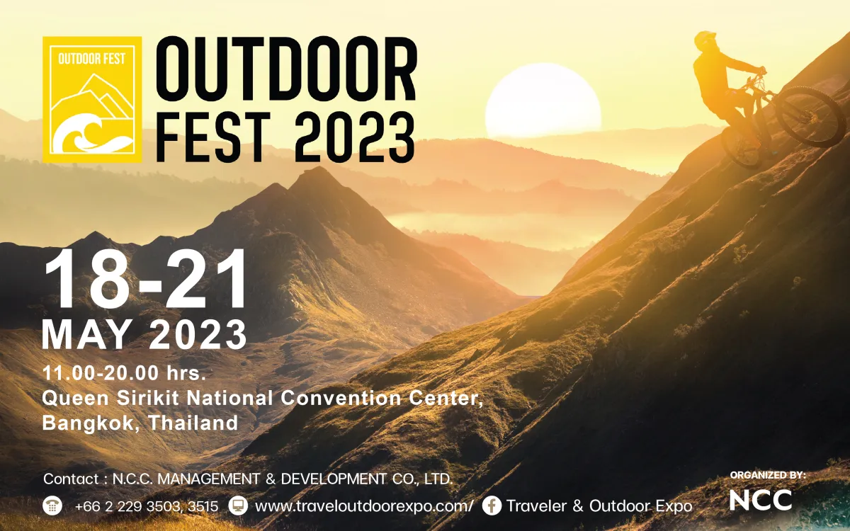 Travel Calendar – Outdoor Fest 2023 (18-21 May 2023), Queen Sirikit Convention Center