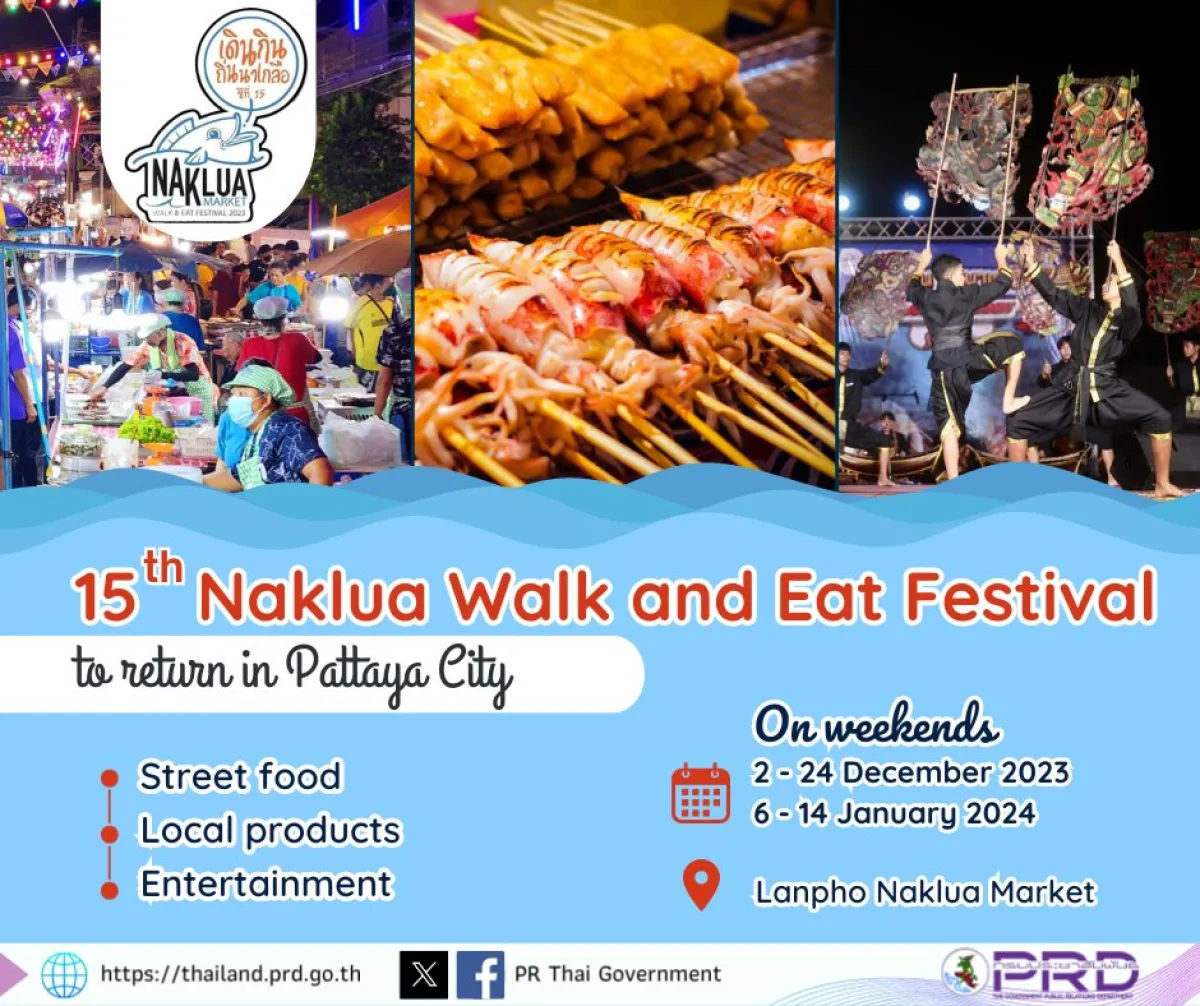 15th Naklua Walk and Eat Festival to return in Pattaya City