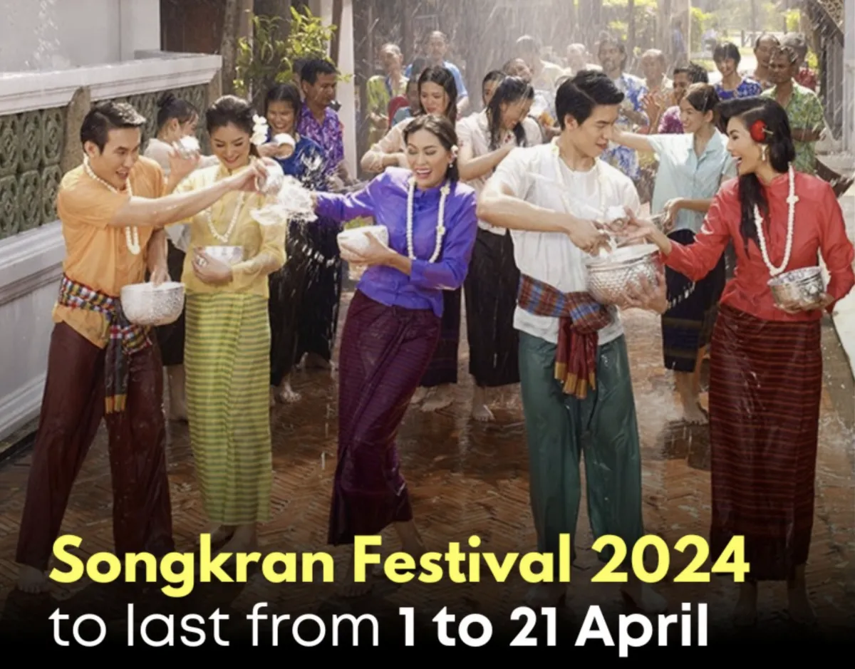 Songkran Festival 2024 to last from 1 to 21 April