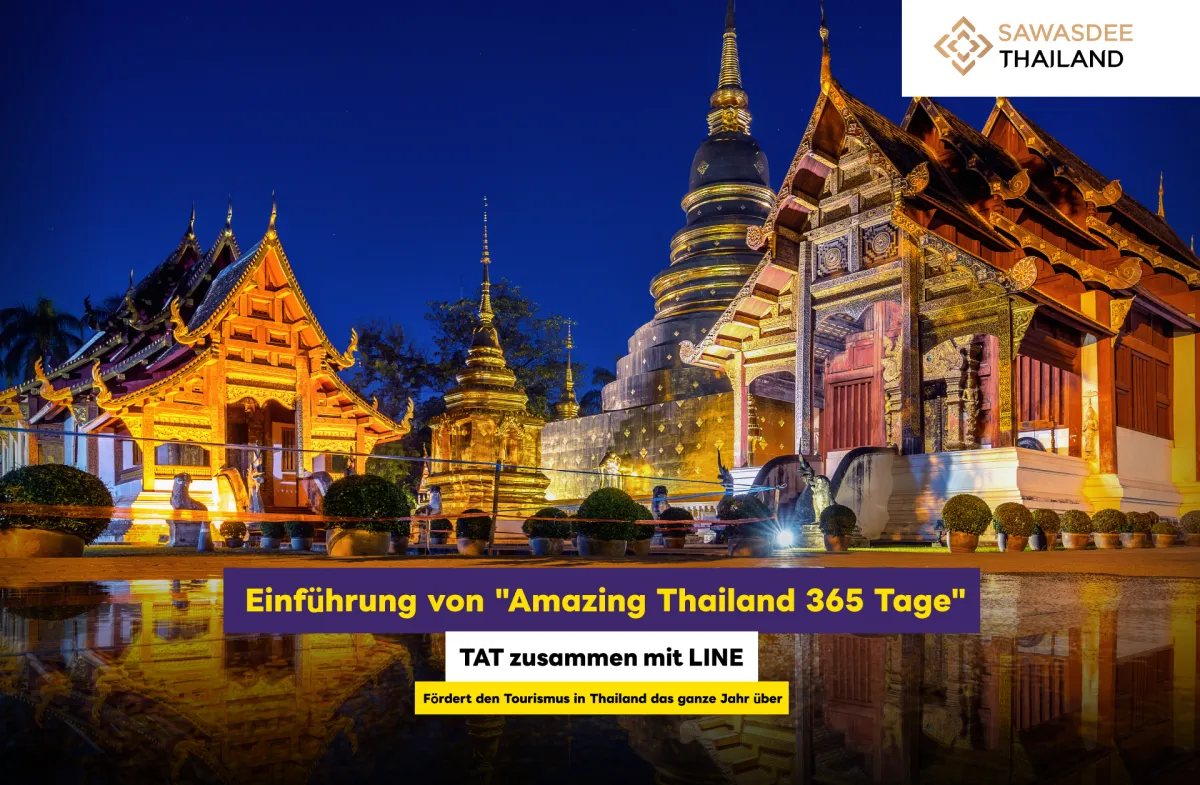 Einführung von "Amazing Thailand 365 Tage" - TAT zusammen mit LINE fördert den Tourismus in Thailand das ganze Jahr über