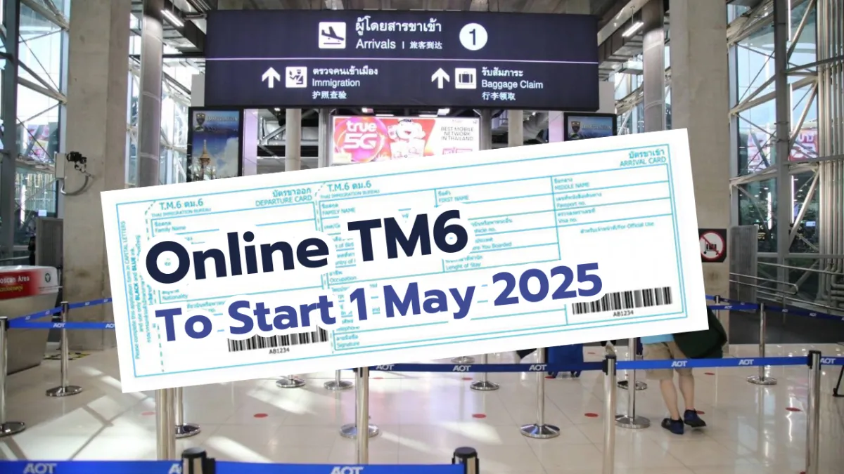 Thailand to Start Online TM6 on 1 May 2025