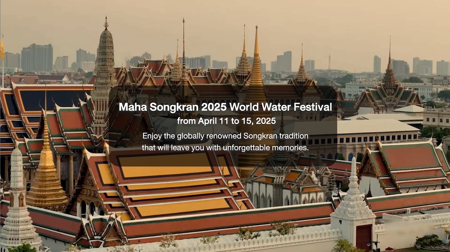 Maha Songkran 2025 World Water Festival from April 11 to 15, 2025 Enjoy the globally renowned Songkran tradition that will leave you with unforgettable memories.