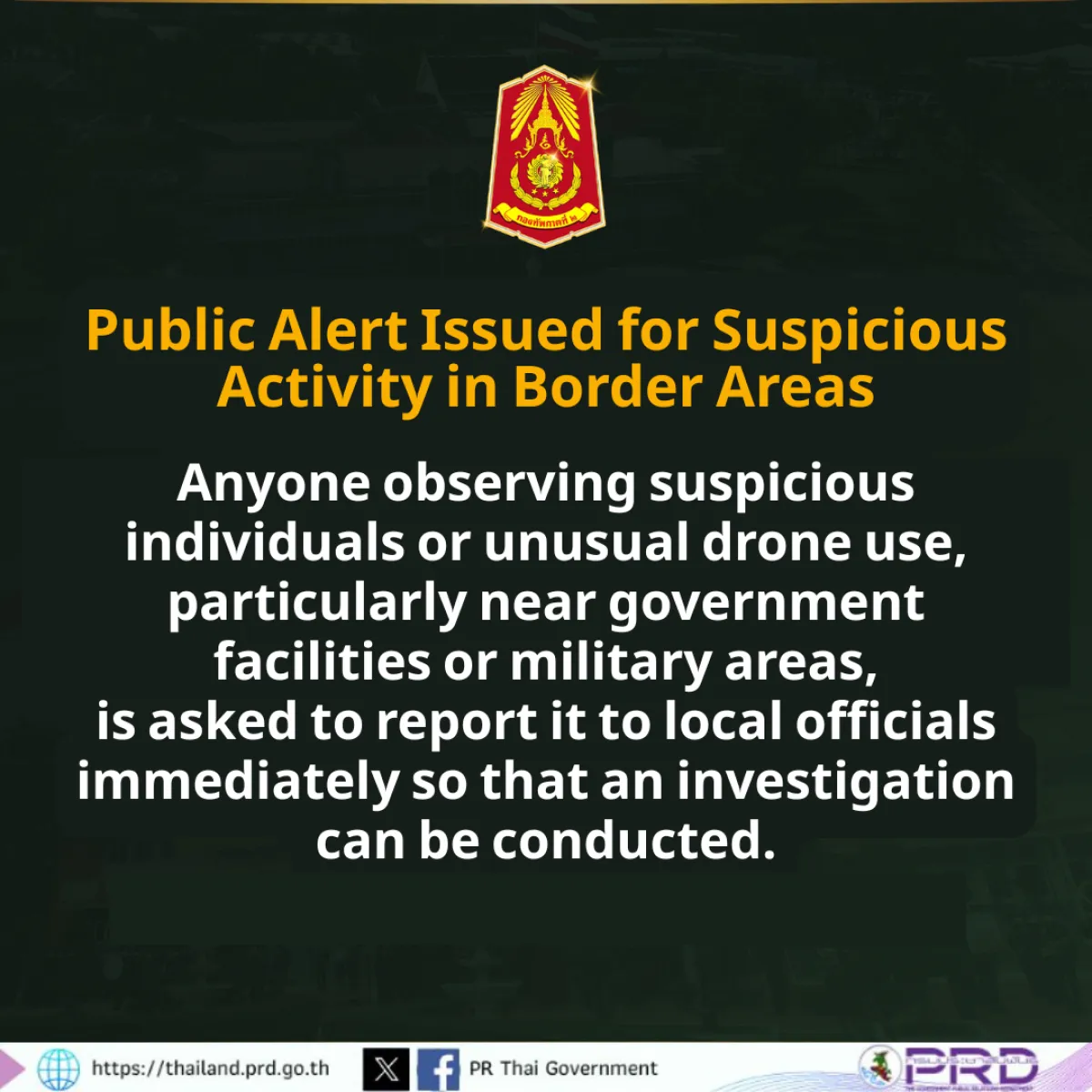 Public Alert Issued for Suspic...
