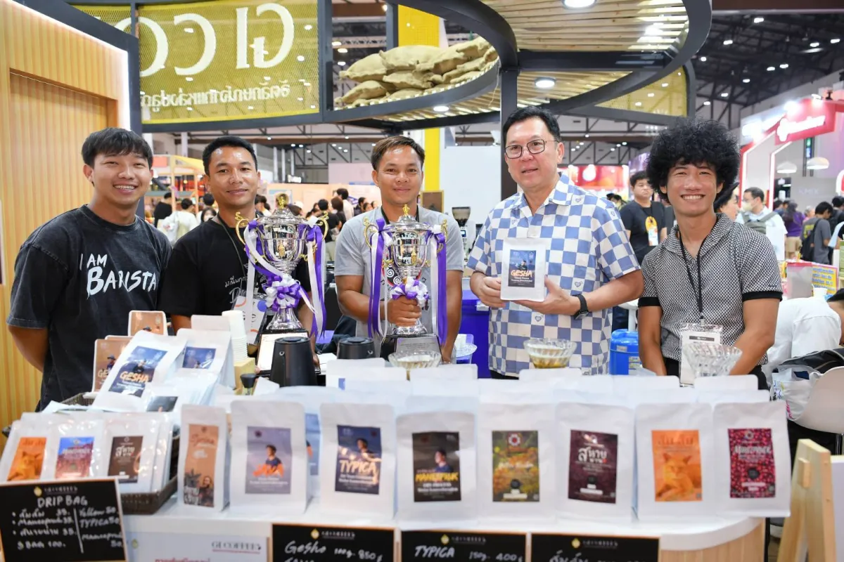 商務省は、東南アジア最大級のコーヒーフェスティバルで、タイ各地の地理的表示コーヒーを紹介しました。