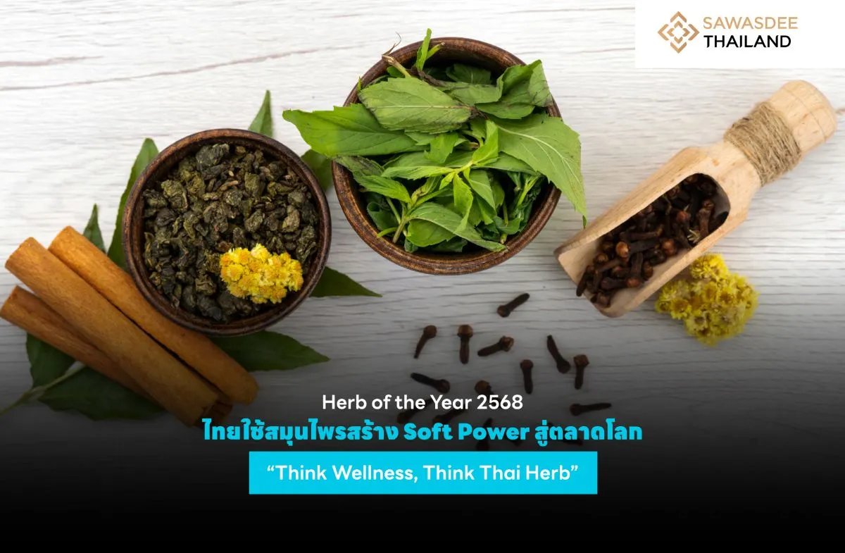 Herb of the Year 2568 ไทยใช้สมุนไพรสร้าง Soft Power สู่ตลาดโลก “Think Wellness, Think Thai Herb”