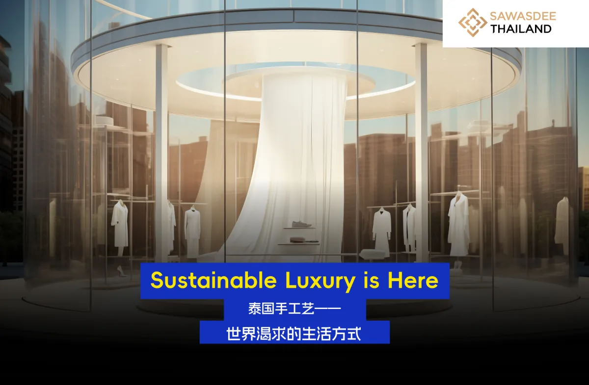 Sustainable Luxury is Here 泰国手工艺——世界渴求的生活方式