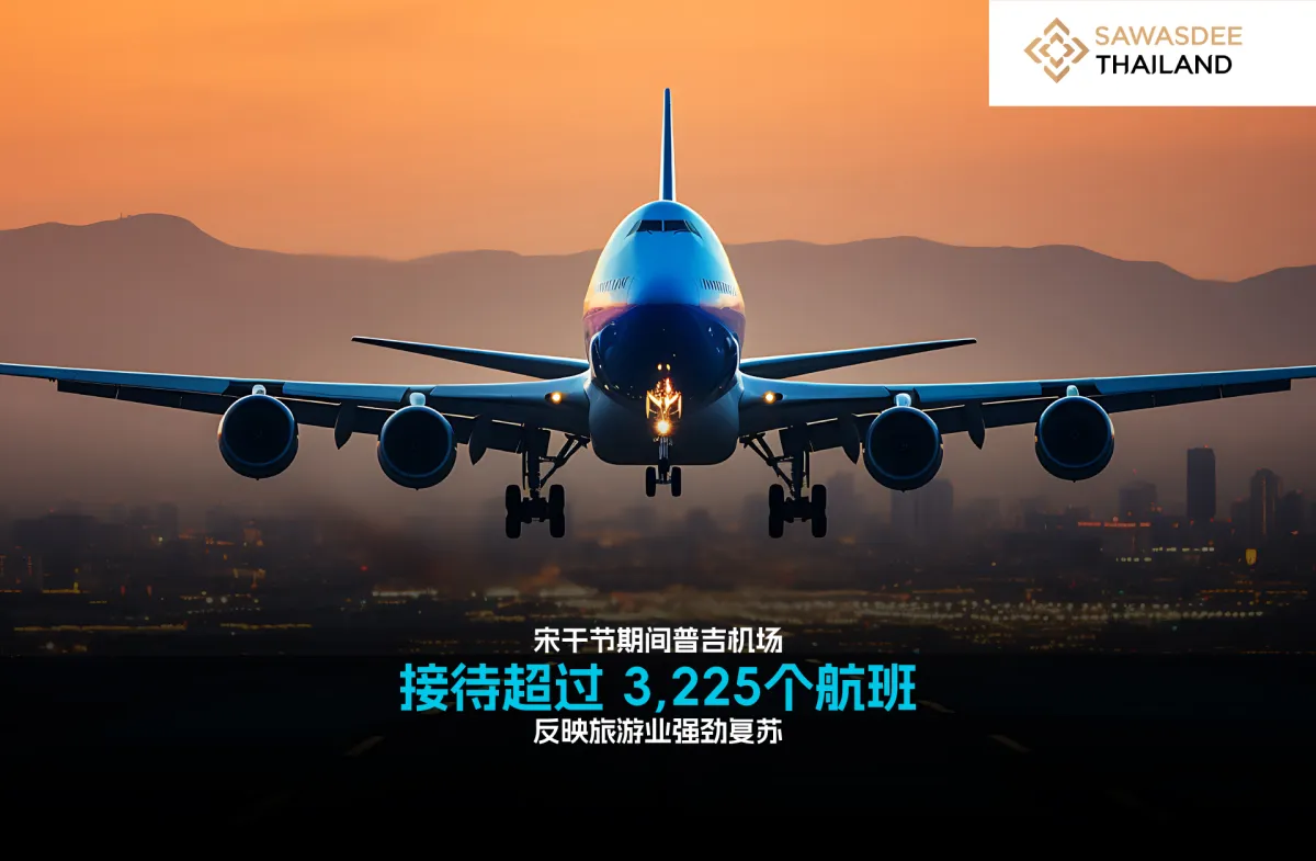 宋干节期间普吉机场接待超过3,225个航班  反映旅游业强劲复苏