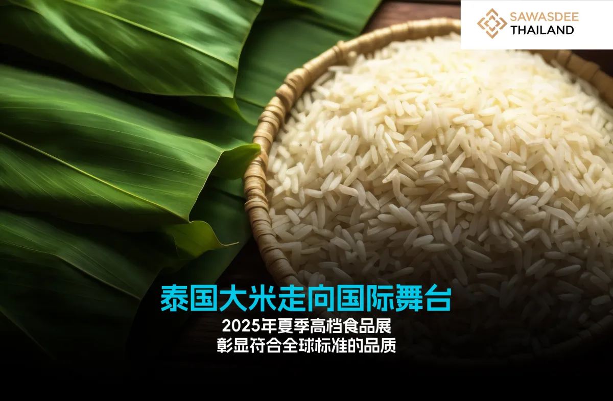 泰国大米走向国际舞台  2025年夏季高档食品展  彰显符合全球标准的品质