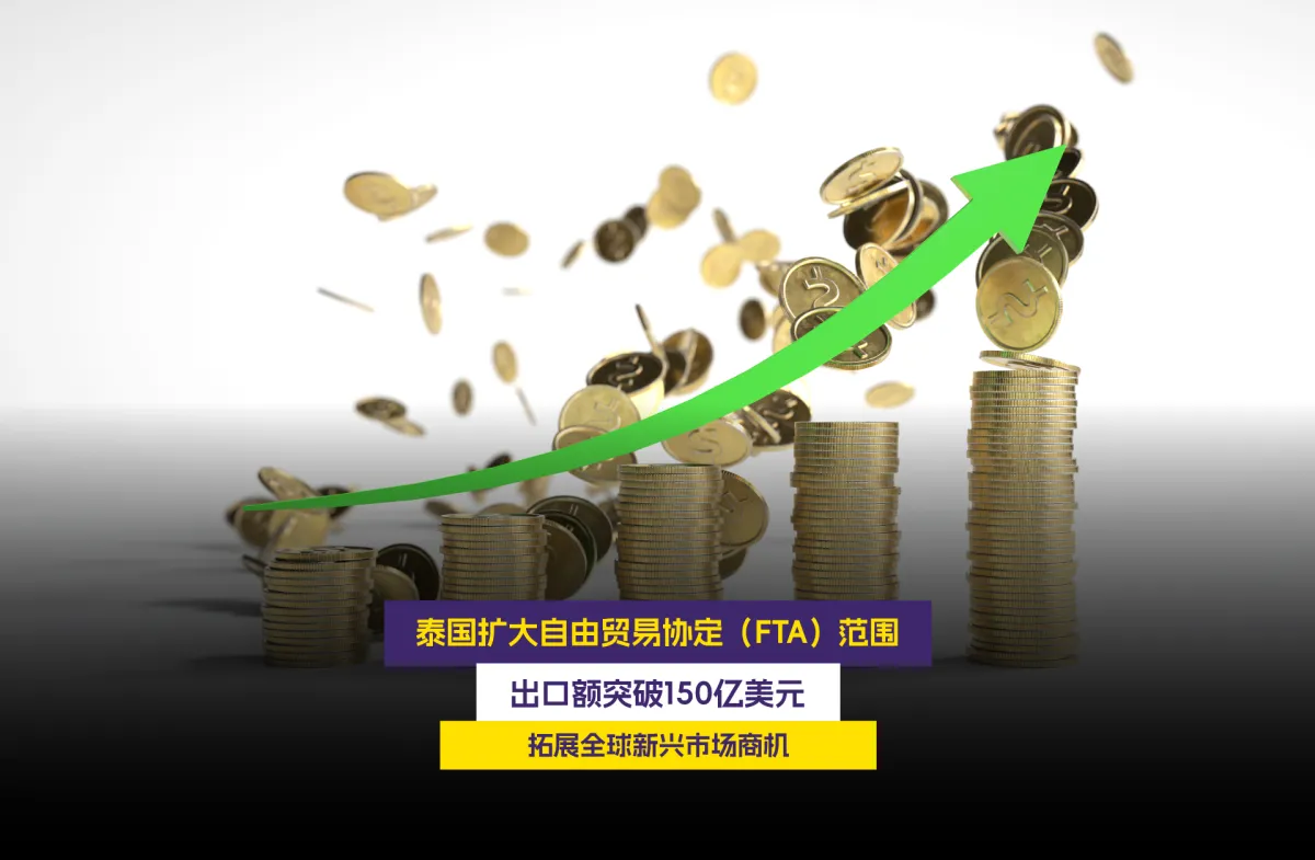 泰国扩大自由贸易协定（FTA）范围 出口额突破150亿美元 拓展全球新兴市场商机