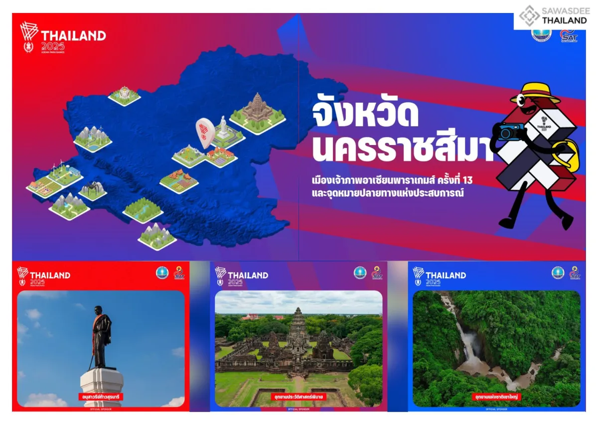 จังหวัดนครราชสีมา เมืองเจ้าภาพอาเซียนพาราเกมส์ ครั้งที่ 13 และจุดหมายปลายทางแห่งประสบการณ์