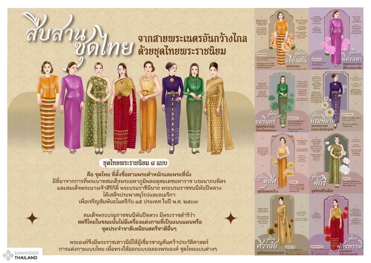 สืบสานชุดไทยจากสายพระเนตรอันกว...