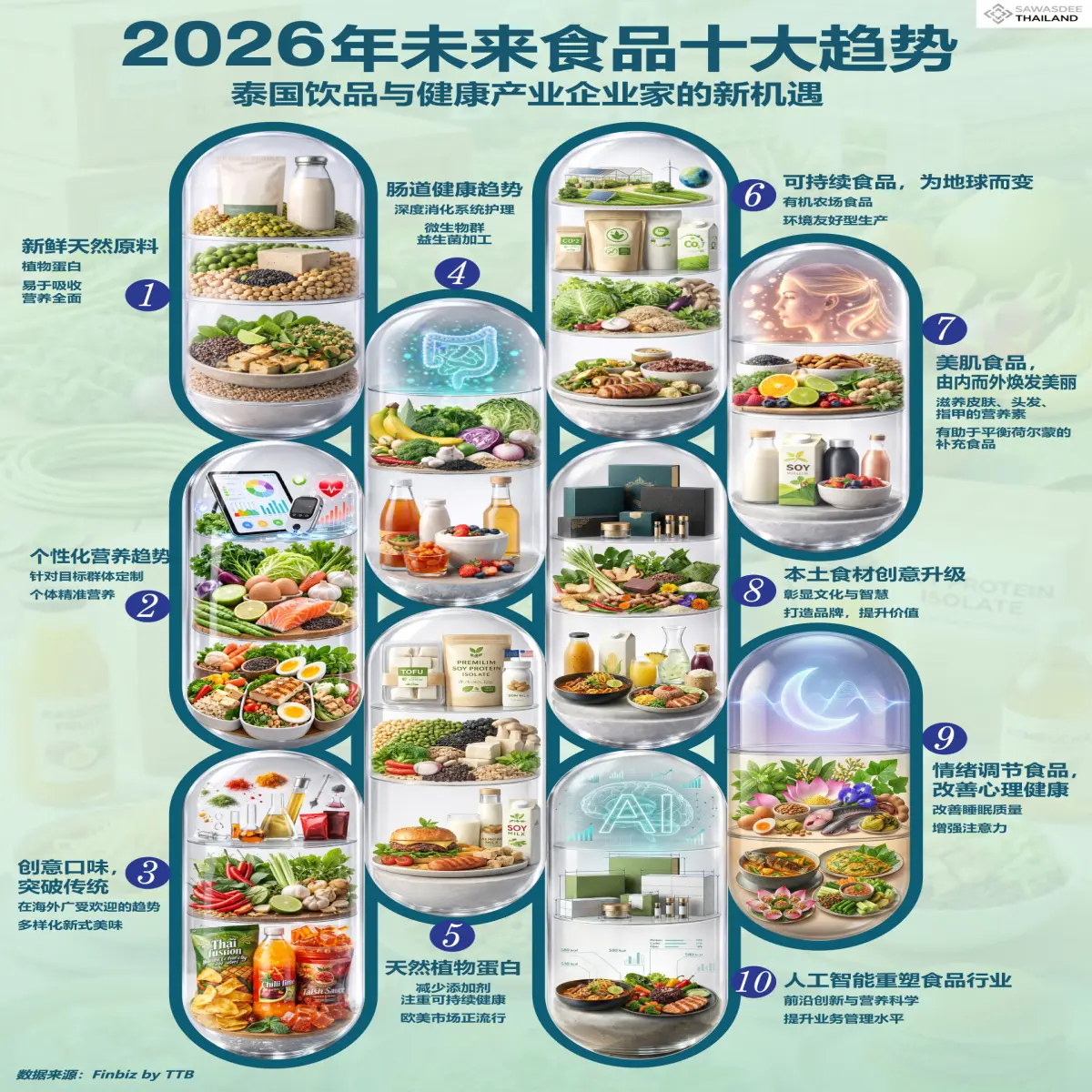 2026年未来食品十大趋势 泰国饮...