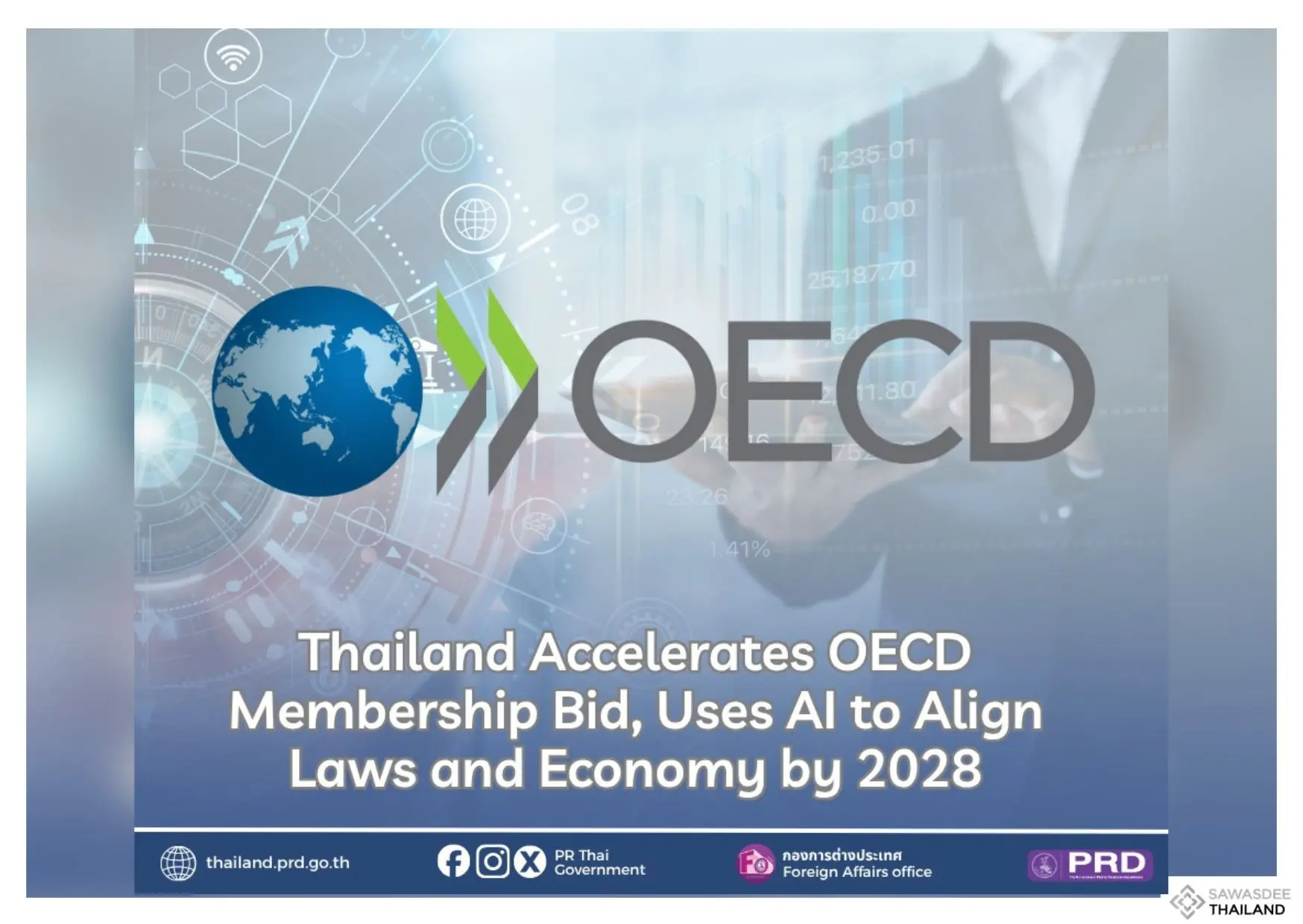 Thailand Accelerates OECD Membership Bid, Uses AI to Align Laws and Economy by 2028