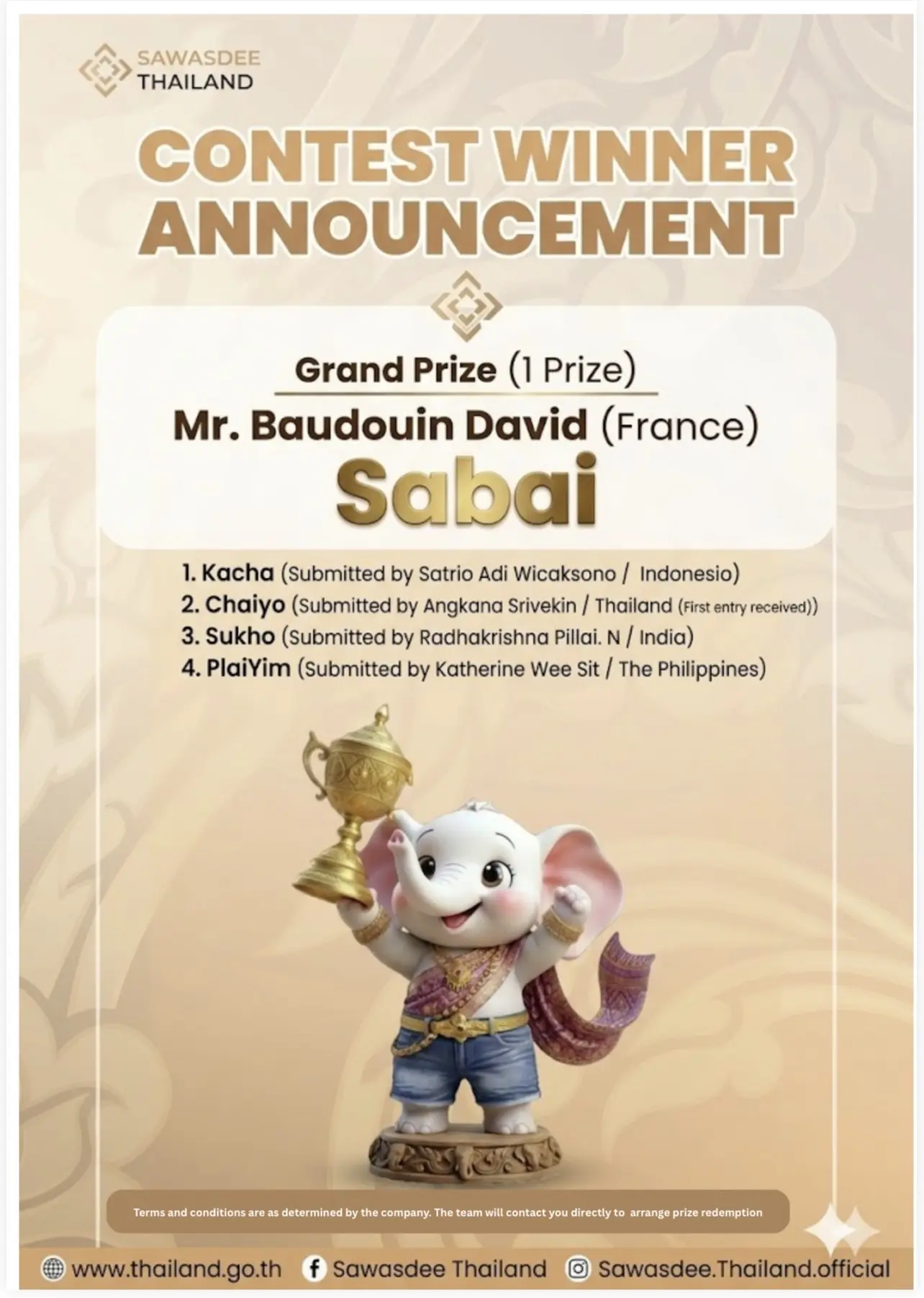 📢 Announcement of the Winners...