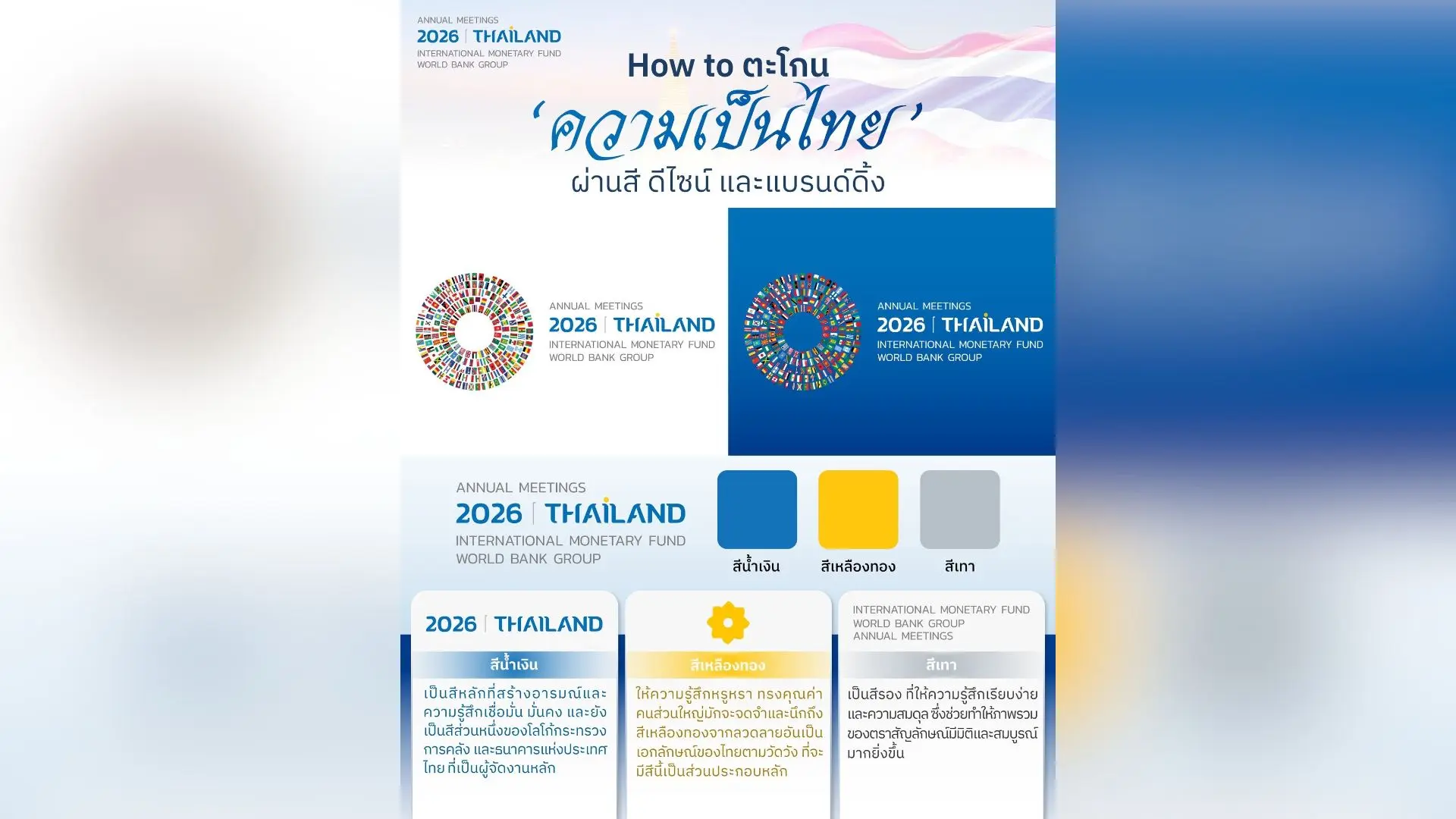 ตราสัญลักษณ์ของไทยในฐานะประเทศ...