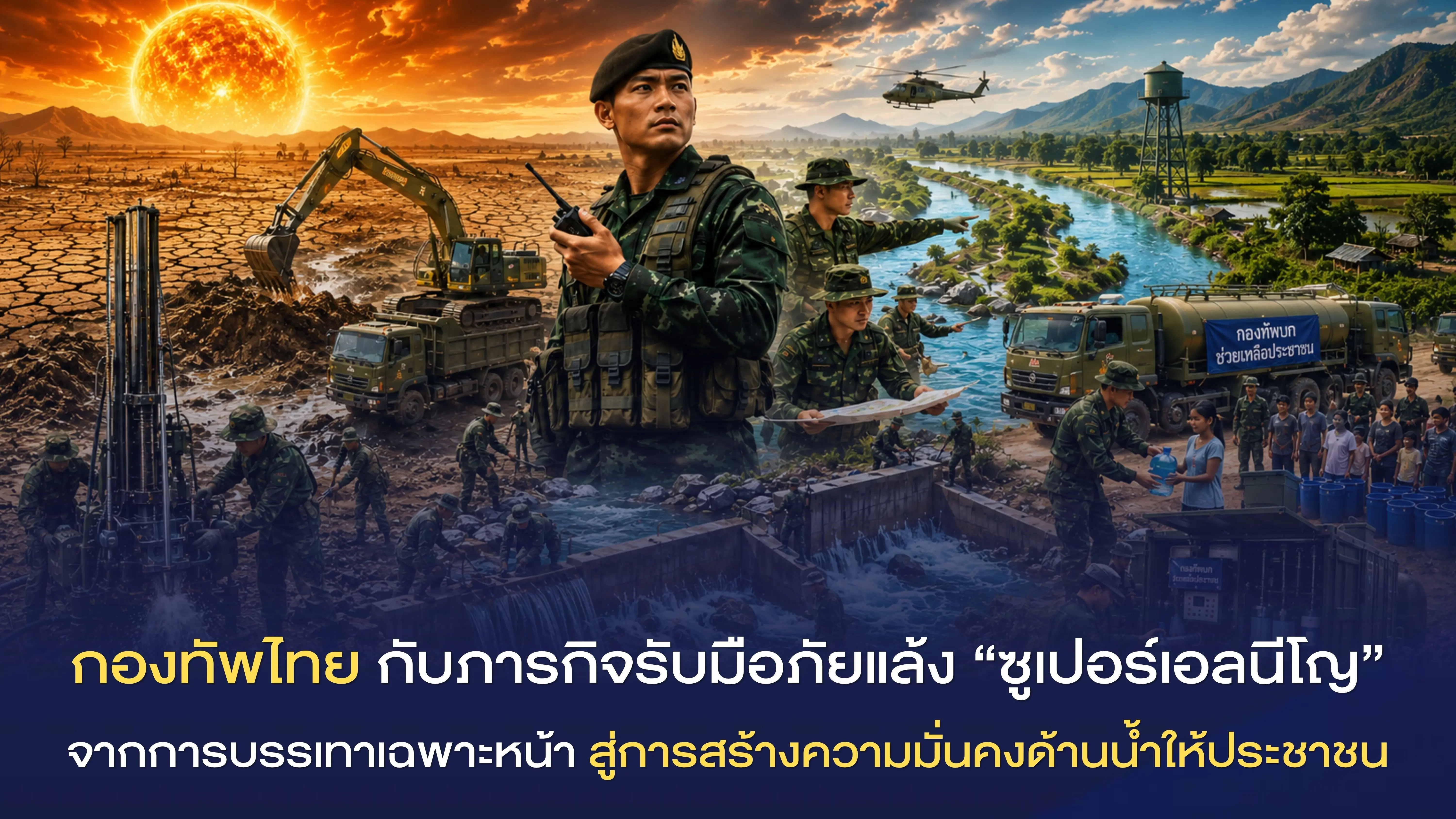 กองทัพไทยกับภารกิจรับมือภัยแล้...