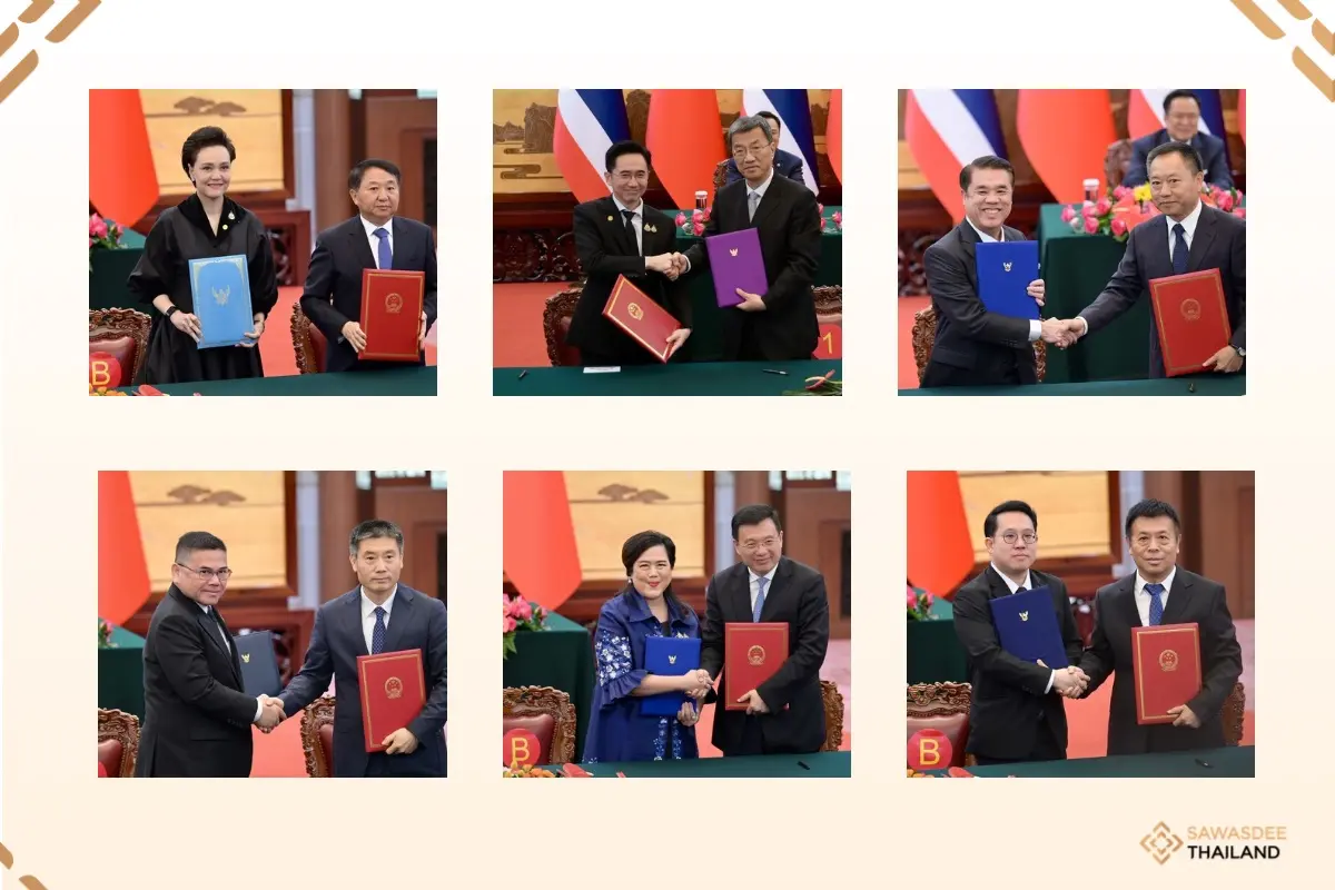 Thailand and China Sign 15 Agr...