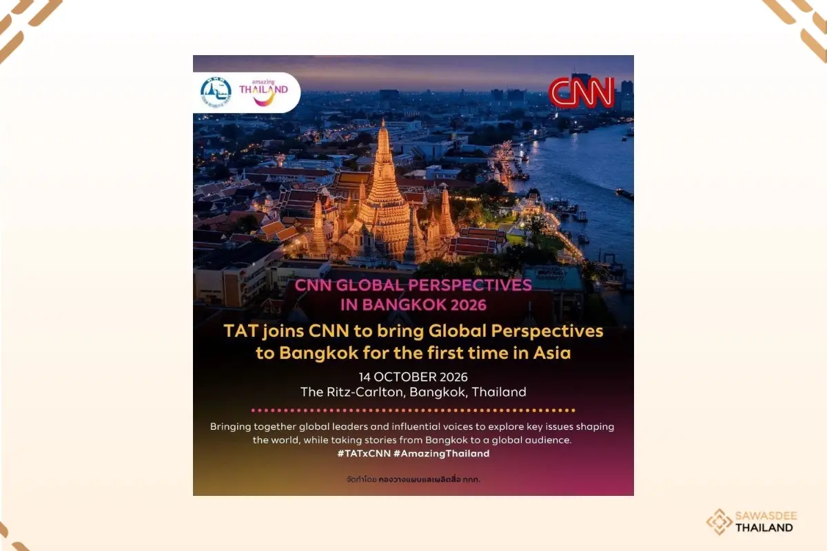 Thailand to Host CNN Global Perspectives: In Bangkok on 14 October 2026