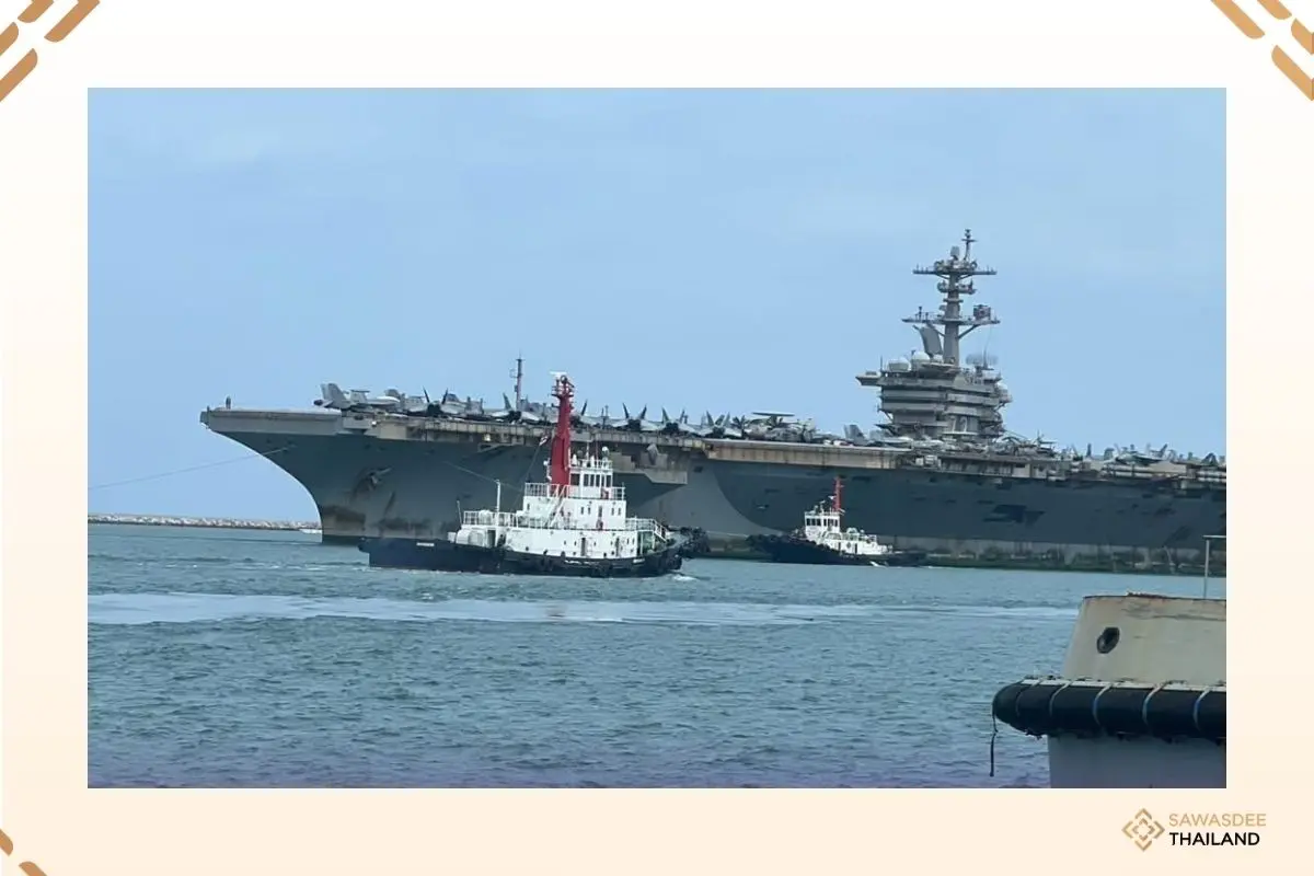 USS Abraham Lincoln Arrived at Laem Chabang for Thailand Port Visit