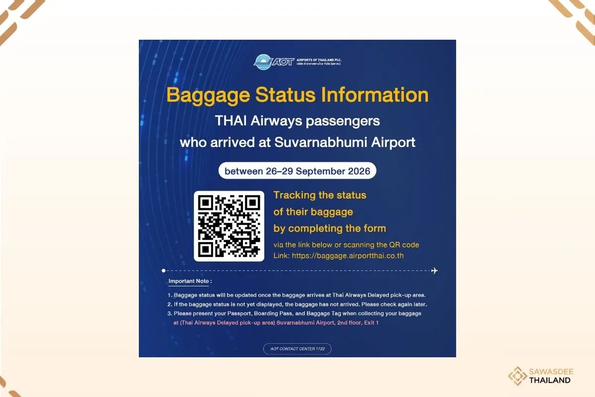 Baggage Status Information THA...