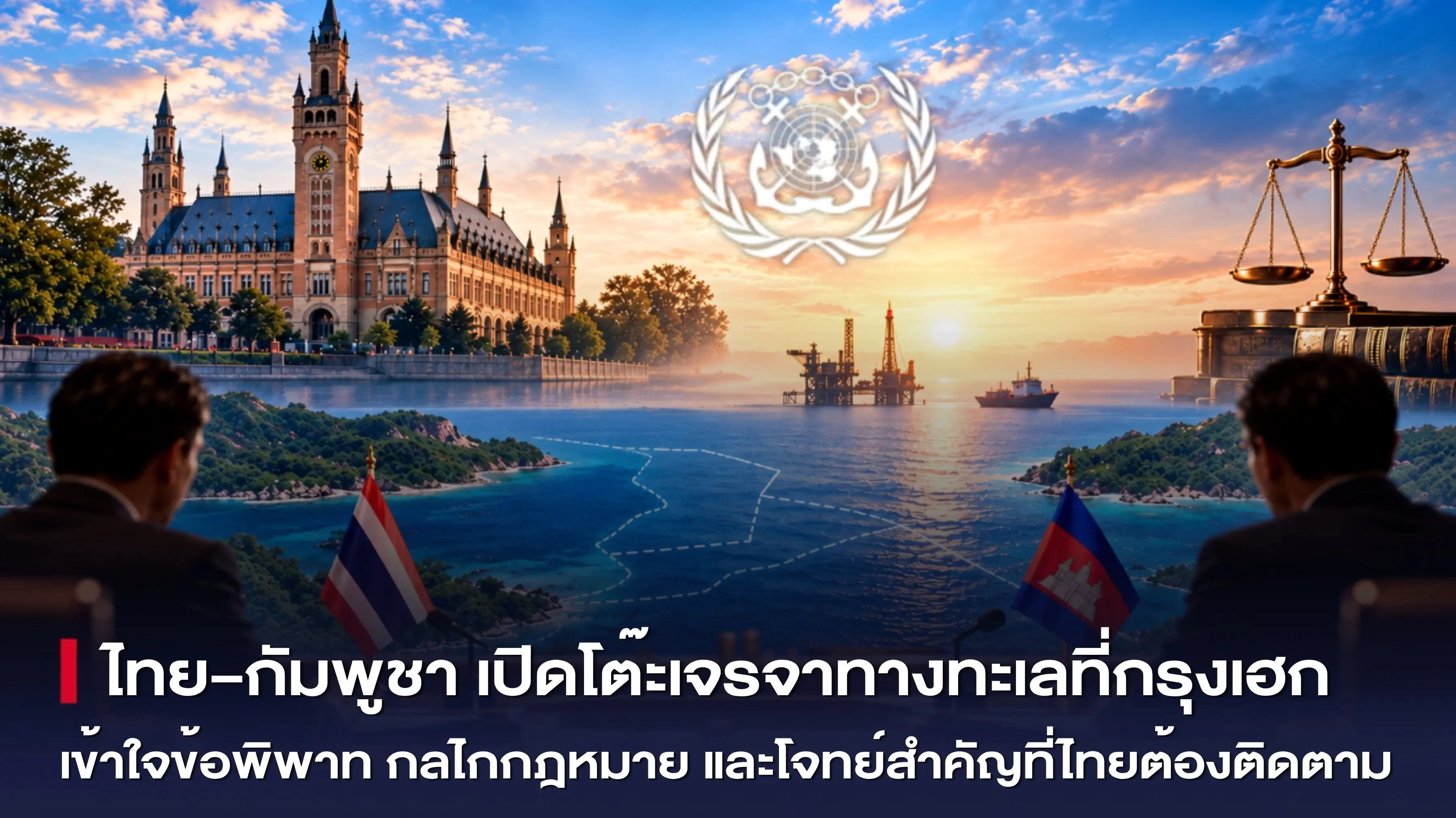 ไทย–กัมพูชา เปิดโต๊ะเจรจาทางทะ...
