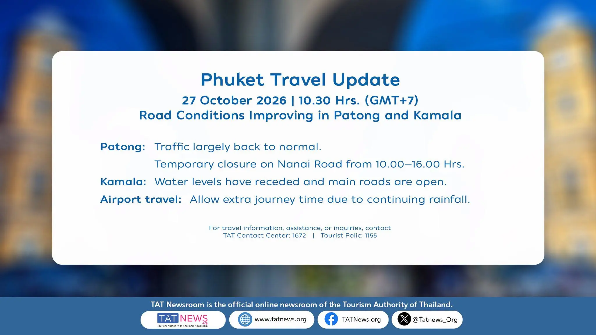 Phuket Travel Update – Road Co...