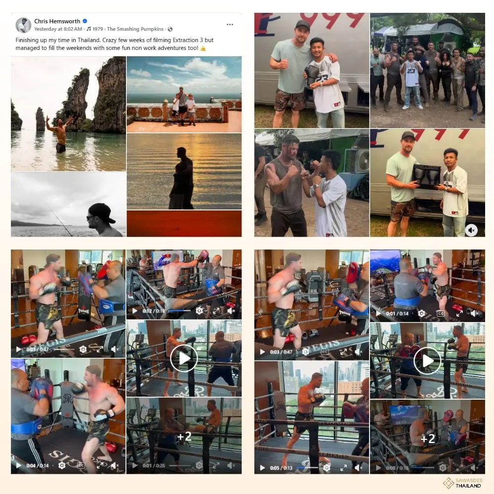 Chris Hemsworth Shares Photos from Thailand After Wrapping Up Film Shoot